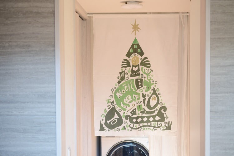 クリスマス　ツリー　タペストリー　飾り方