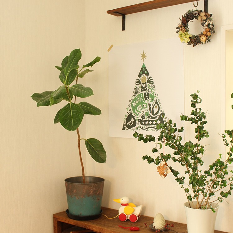 クリスマス ツリー タペストリー