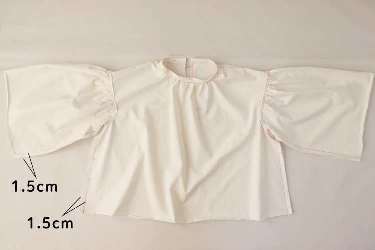 【ホームソーイング型紙シリーズNo.68】バルーンスリーブのふんわりエアーブラウス　作り方