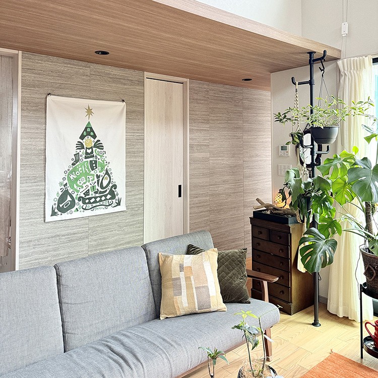 クリスマス ツリー タペストリー