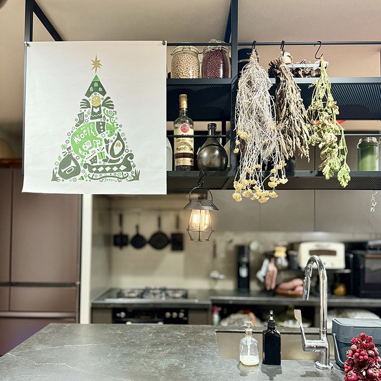 クリスマス ツリー タペストリー