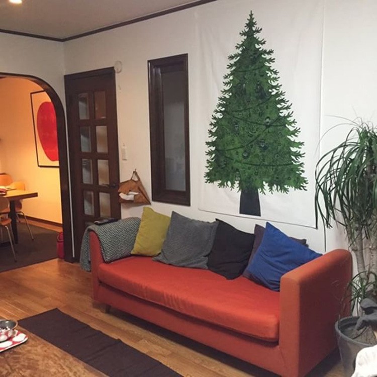 クリスマス ツリー タペストリー