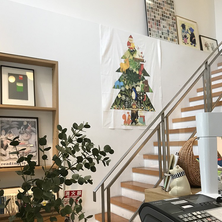 クリスマス ツリー タペストリー