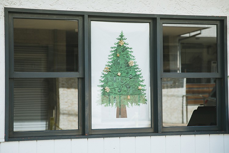 クリスマス ツリー タペストリー