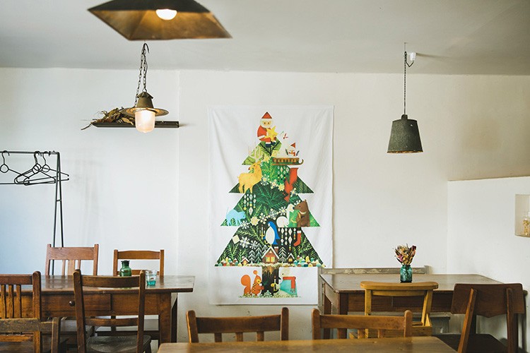 クリスマス ツリー タペストリー