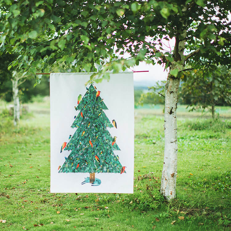 クリスマス ツリー タペストリー
