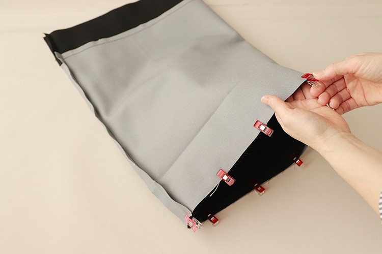 【ホームソーイング型紙シリーズNo.071】ワンハンドルシリンダーバッグ　作り方