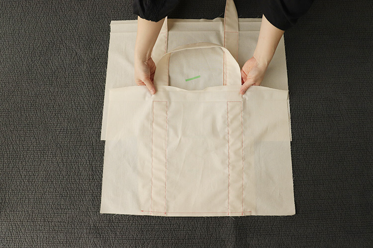 【ホームソーイング型紙シリーズNo.069】頼れるトートバッグ　作り方