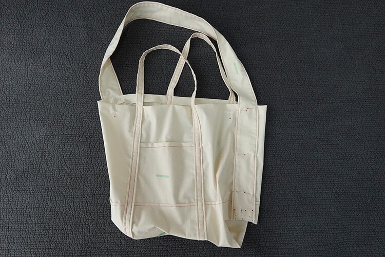 【ホームソーイング型紙シリーズ】 No.070_エブリデイトートバッグ　作り方