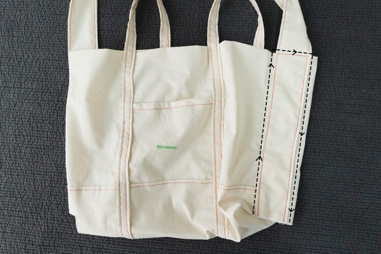 【ホームソーイング型紙シリーズ】 No.070_エブリデイトートバッグ　作り方