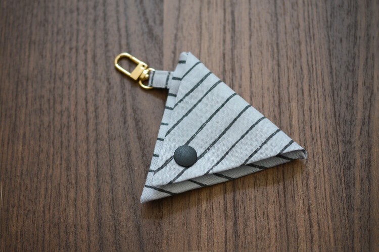 三角　ポーチ　キーホルダー　作り方