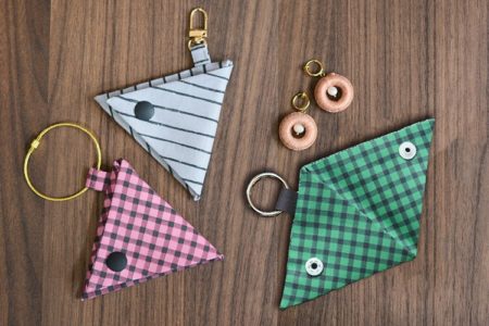 三角ポーチ　キーホルダー　作り方