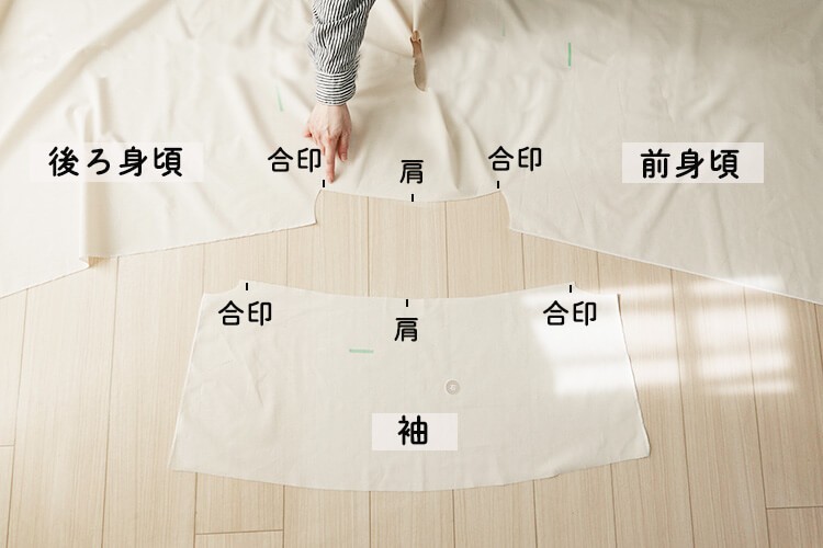 【ホームソーイング型紙シリーズNo.74】袖フレアのＡラインワンピース　作り方