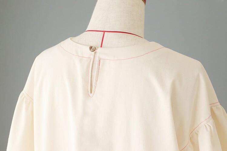 【ホームソーイング型紙シリーズNo.74】袖フレアのＡラインワンピース