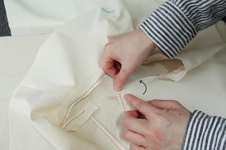 【ホームソーイング型紙シリーズNo.75】ひらりドレープの五分丈プルオーバー 作り方