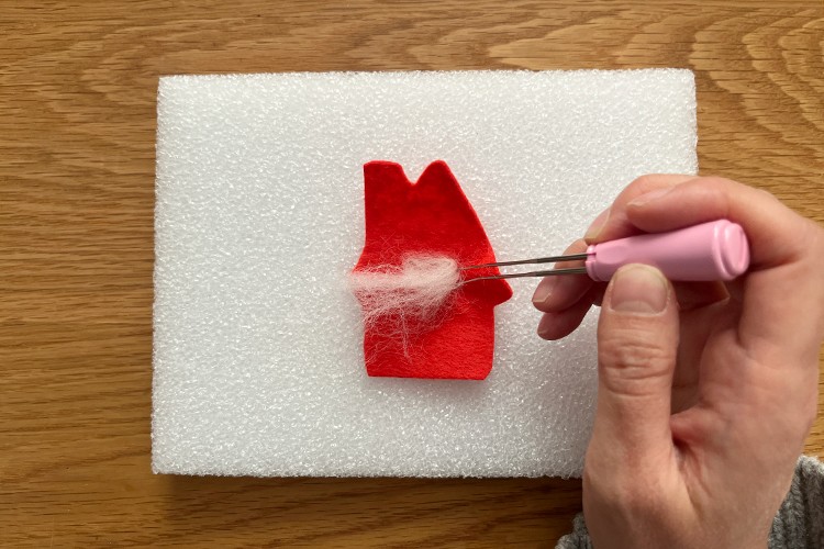 縫わないワッペン　おうち