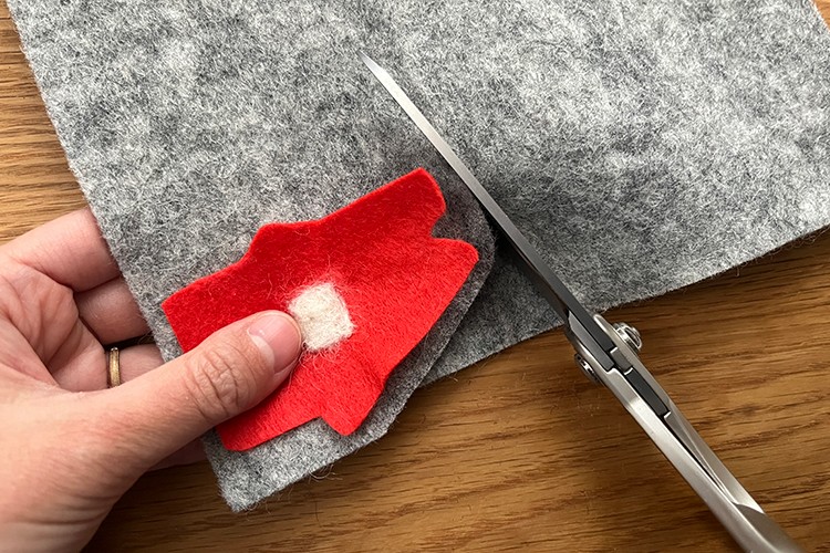 縫わないワッペン　おうち