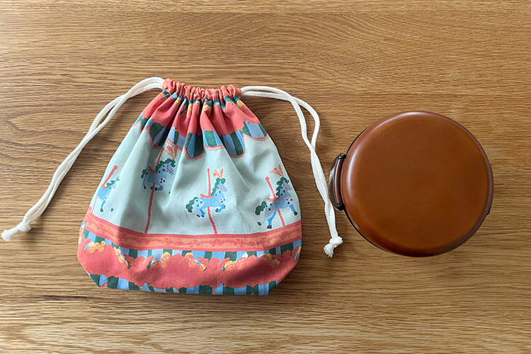 【裏地あり・マチあり巾着】お弁当袋