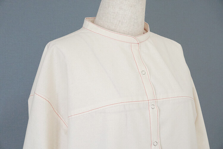 【ホームソーイング型紙シリーズNo.76】バックタックのヨークシャツ　作り方