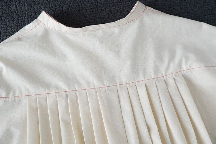 【ホームソーイング型紙シリーズNo.76】バックタックのヨークシャツ　作り方