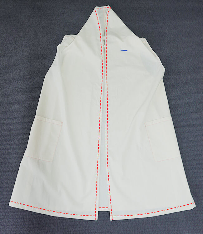 【ホームソーイング型紙シリーズNo.78】ロングジレ 作り方