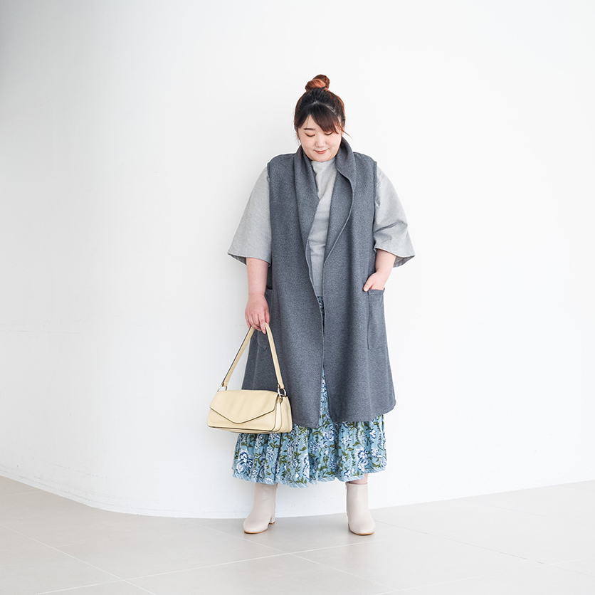 プラスサイズ【ホームソーイング型紙シリーズ】No.078_ロングジレ