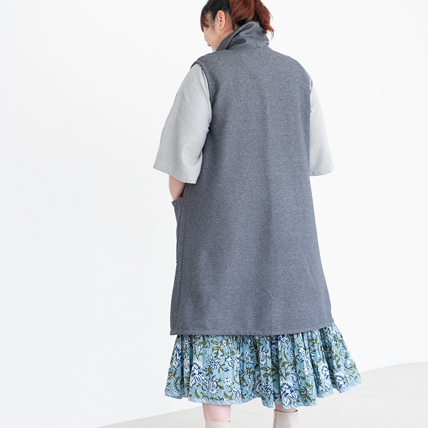 プラスサイズ【ホームソーイング型紙シリーズ】No.078_ロングジレ