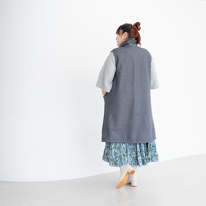 プラスサイズ【ホームソーイング型紙シリーズ】No.078_ロングジレ