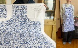 布の裁断からはじめられるキットで、母の日エプロンを作ってみました！