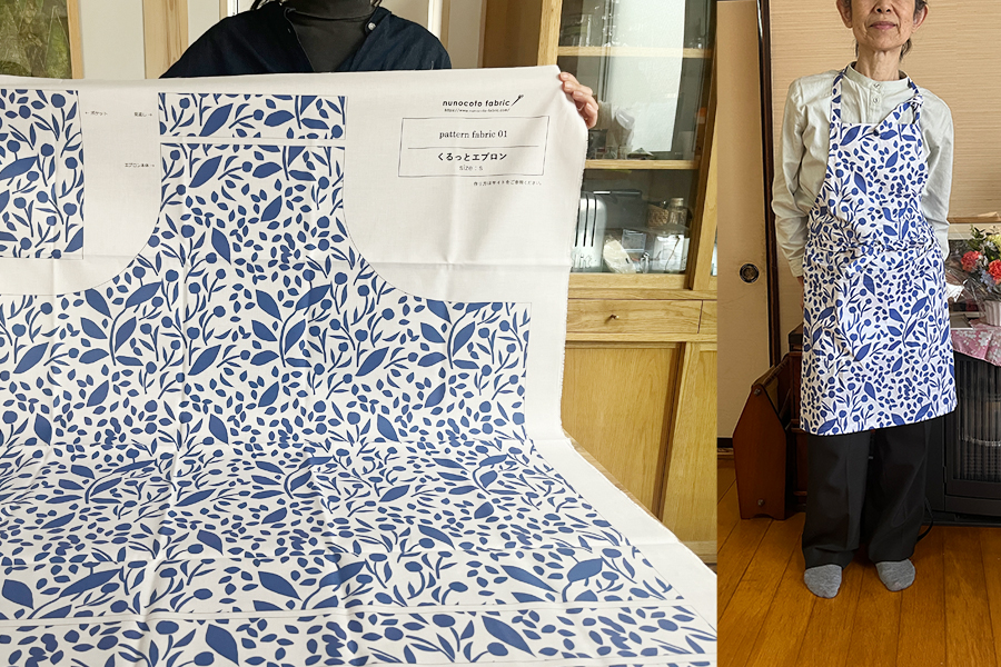 布の裁断からはじめられるキットで、母の日エプロンを作ってみました!